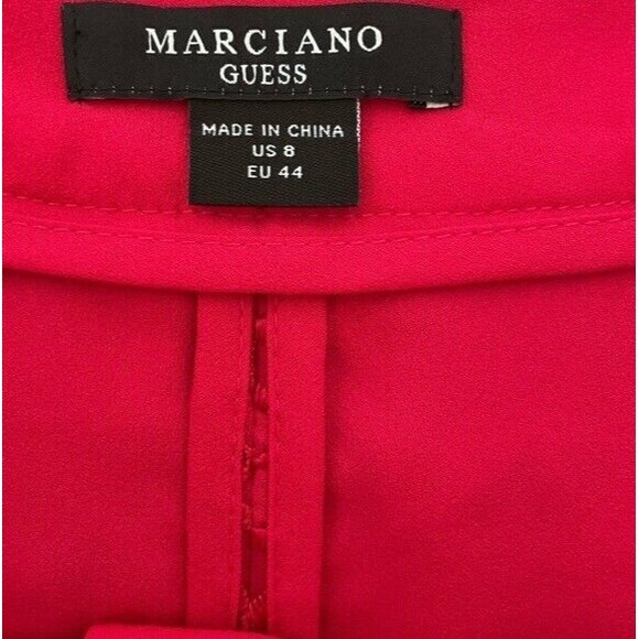 GUESS Marciano Shorts The Weekend Lace Applique Short Chenile Rose Red Classy 8 - Picture 11 of 14